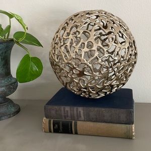 Vintage shelf decor sphere